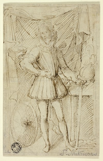 Ritratto di nobile in armatura da Pieter Claesz. Soutman