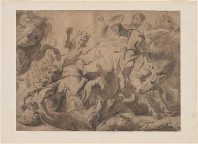 Caccia al leone da Pieter Claesz Soutman and Sir Peter Paul Rubens