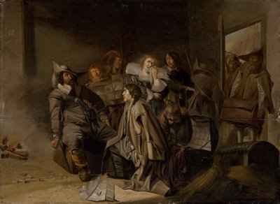 Interrogatorio di un prigioniero, c.1630 da Pieter Codde
