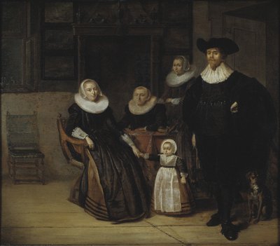 Ritratto di una famiglia, 1661 da Pieter Codde