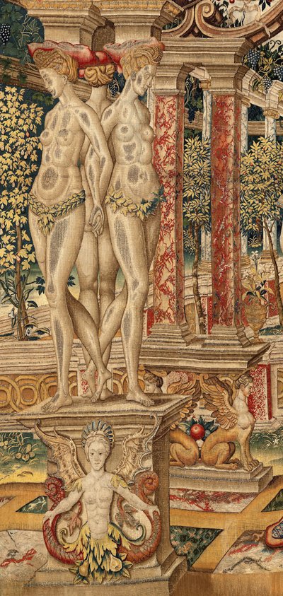 Vertumno e Pomona: Vertumno trasformato in potatore da Pieter Coecke van Aelst