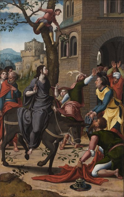 Entrata a Gerusalemme da Pieter Coecke van Aelst or workshop