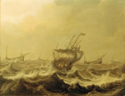 Navi nella tempesta da Pieter Coopse