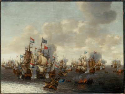 La battaglia navale dei quattro giorni da Pieter Cornelisz. Soest