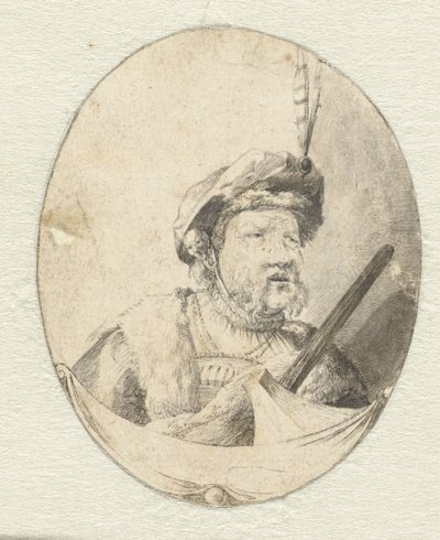 Busto di un uomo in abiti orientali da Pieter Cornelisz. Verbeeck (possibly)