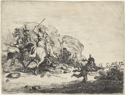 Combattimento di cavalieri da Pieter Cornelisz. Verbeeck