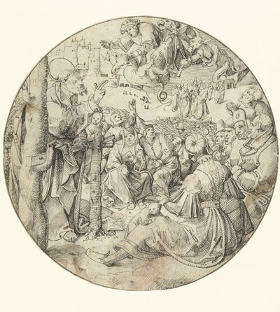 Pietro causa la caduta di Simon Mago da Pieter Cornelisz. genaamd Kunst