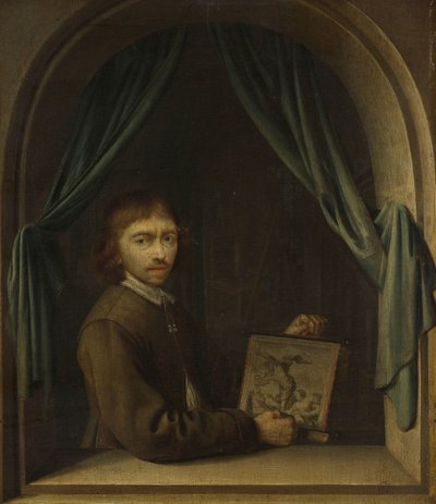 Ritratto di un pittore da Pieter Cornelisz. van Egmondt (attributed to)