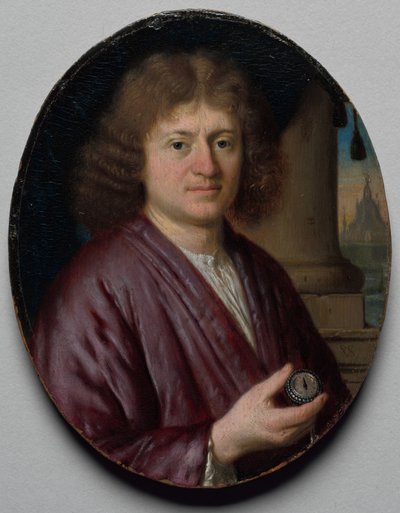 Ritratto di un uomo con un orologio, c. 1665-70 da Pieter Cornelisz van Slingelandt