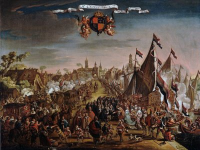 La battaglia dei quattro giorni da Pieter Cornelisz van Soest