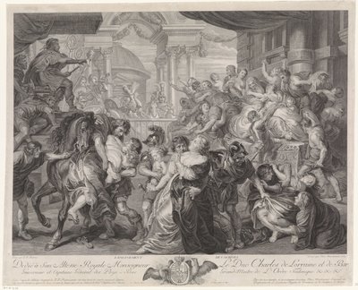 Ratto delle Sabine da Pieter Franciscus Martenasie