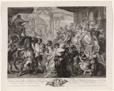 Ratto delle Sabine da Pieter Franciscus Martenasie