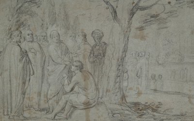 Cristo guarisce il cieco (recto); Venere e Cupido (verso) da Pieter Fransz. de Grebber