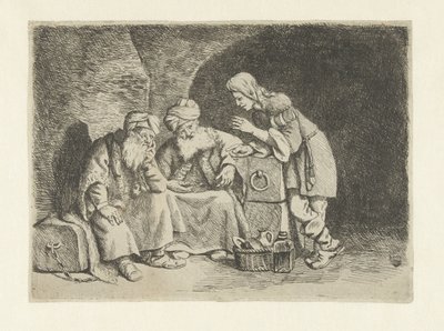 Giuseppe interpreta i sogni del fornaio e del coppiere da Pieter Fransz de Grebber