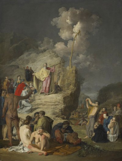 Mosè e il serpente di bronzo, c.1625-46 da Pieter Fransz de Grebber