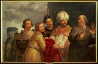Il profeta Eliseo rifiuta i doni di Naaman da Pieter Fransz. de Grebber