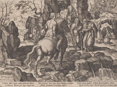 Accumulo di conoscenza, da Il corso della vita umana, 1570 da Pieter Furnius