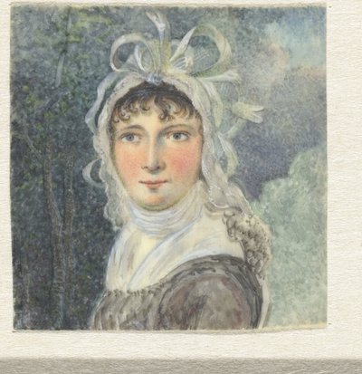 Ritratto di donna con un berretto con fiocchi da Pieter Gerardus van Os