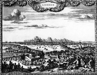 Manifesto del Grande Incendio di Londra, 1666 da Pieter Hendricksz Schut