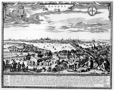 Veduta di Londra, c.1700 da Pieter Hendricksz Schut