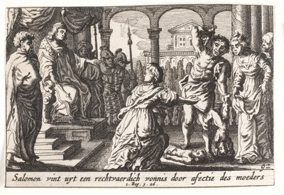 Il giudizio di Salomone da Pieter Hendriksz. Schut