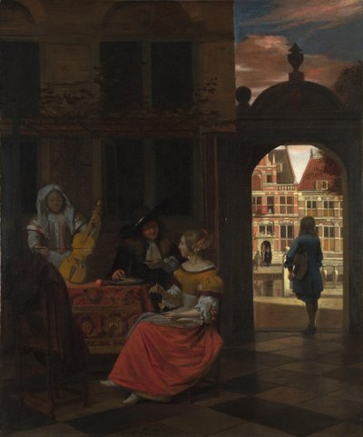 Festa Musicale in un Cortile da Pieter Hooch de