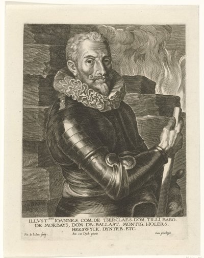 Ritratto di Johann Tserclaes, Conte di Tilly da Pieter I Jode de