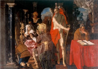 Allegoria della vecchiaia. Tempo e lo studioso da Pieter Isaacsz