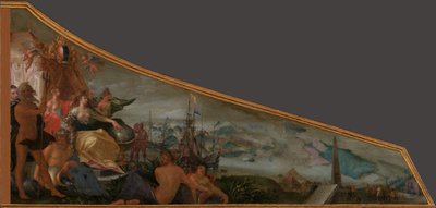Amsterdam come centro del commercio mondiale da Pieter Isaacsz.