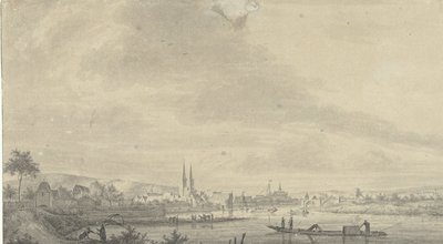 Veduta della città di Höxter da Pieter Jan van Liender