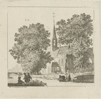 Vista di una chiesa da Pieter Jan van Liender