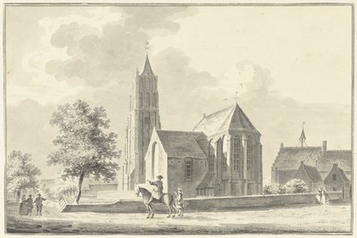 Chiesa e municipio a Heukelom da Pieter Jan van Liender