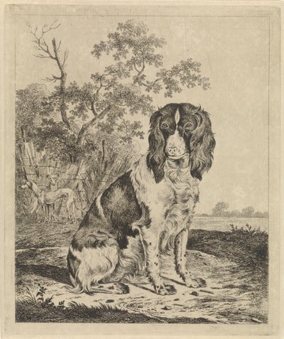 Cane da caccia seduto da Pieter Janson