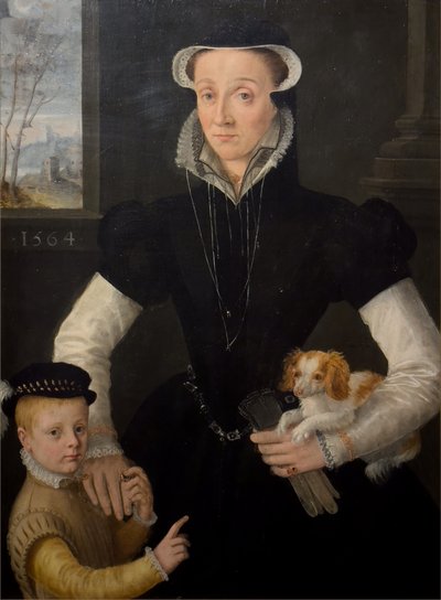 Vedova con il figlio da Pieter Jansz. (manner of) Pourbus