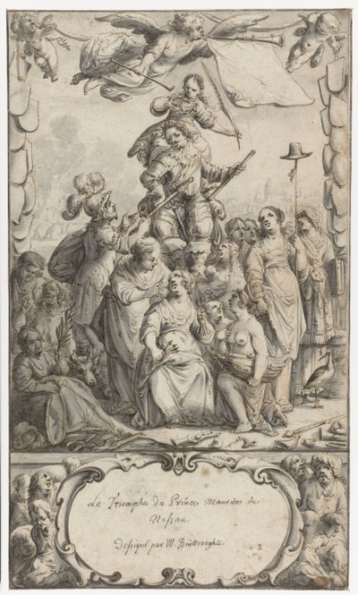 Progetto di frontespizio per Frederick Hendrick van Nassauw da Pieter Jansz