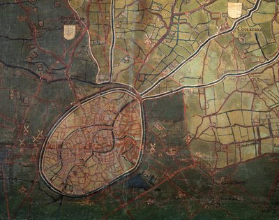 Mappa della Libertà di Bruges da Pieter Jansz. Pourbus