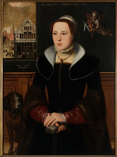 Ritratto di Jacquemyne Buuck da Pieter Jansz. Pourbus