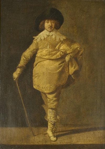 Un cavaliere in piedi, c.1630 da Pieter Jansz. Quast