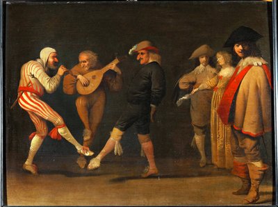 Comici danzanti da Pieter Jansz. Quast