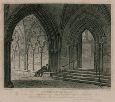 Ingresso nel corridoio sud, Abbazia di Westminster, Londra da Pieter Jansz. Quast