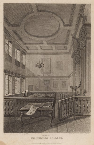 Interno del Collegio degli Araldi da Pieter Jansz. Quast
