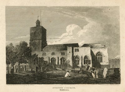 Chiesa di Stepney, Londra da Pieter Jansz. Quast