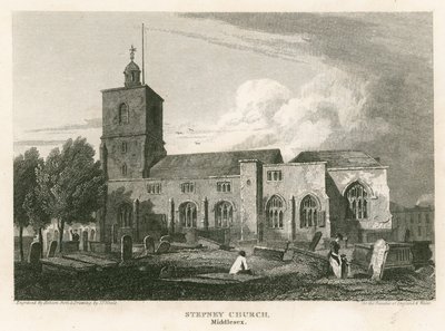 Chiesa di Stepney, Londra da Pieter Jansz. Quast