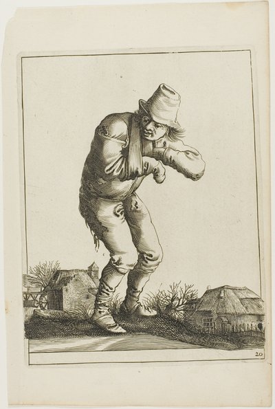 Tramp with a Sling, da T is al verwart-gaern (è già confuso) da Pieter Jansz. Quast