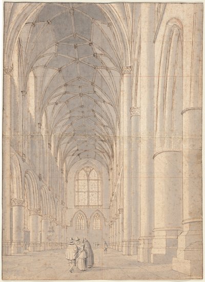 Interno della chiesa di San Bavone, Haarlem da Pieter Jansz Saenredam