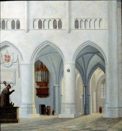 Interno della Chiesa di San Bavone a Haarlem da Pieter Jansz Saenredam