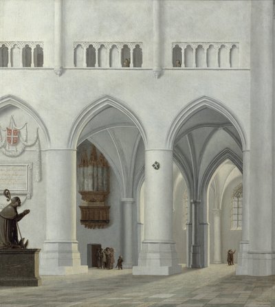 Interno della Chiesa di San Bavone, Haarlem, 1630 da Pieter Jansz Saenredam