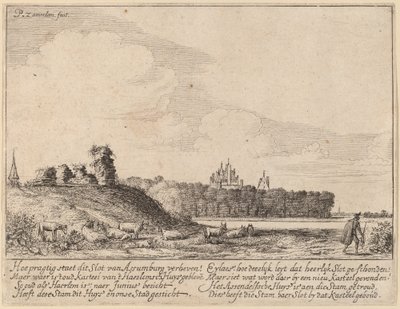 Rovine del castello di Assemburg da Pieter Jansz Saenredam