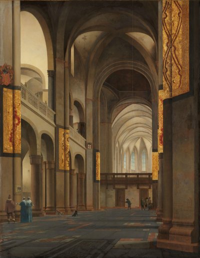 La navata e il coro della Mariakerk a Utrecht da Pieter Jansz Saenredam