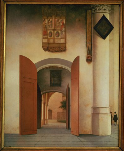 La chiesa di San Lorenzo, Alkmaar da Pieter Jansz Saenredam